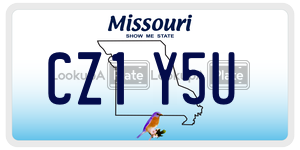 CZ1Y5U  license plate in MO