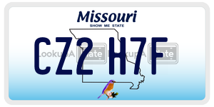 CZ2H7F  license plate in MO