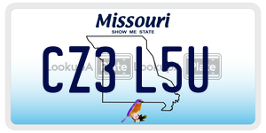 CZ3L5U  license plate in MO