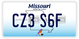 CZ3S6F  license plate in MO
