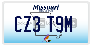 CZ3T9M  license plate in MO