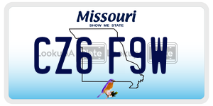 CZ6F9W  license plate in MO
