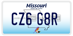 CZ6G8R  license plate in MO