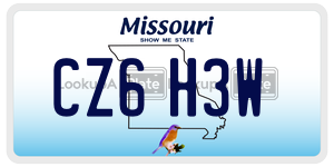 CZ6H3W  license plate in MO
