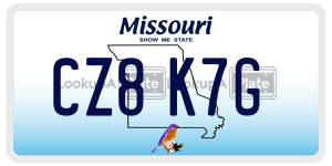 CZ8K7G  license plate in MO