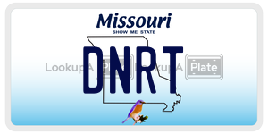 DNRT  license plate in MO