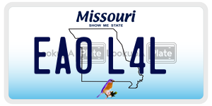EA0L4L  license plate in MO
