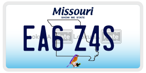 EA6Z4S  license plate in MO