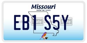 EB1S5Y  license plate in MO
