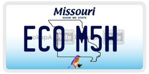 EC0M5H  license plate in MO