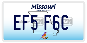 EF5F6C license plate in Missouri