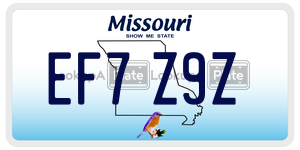 EF7Z9Z  license plate in MO
