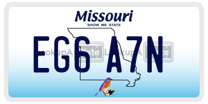 EG6A7N  license plate in MO