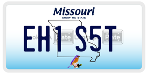 EH1S5T  license plate in MO