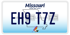 EH9T7Z  license plate in MO