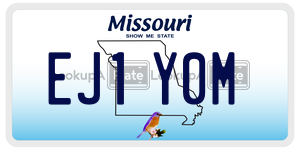 EJ1Y0M  license plate in MO