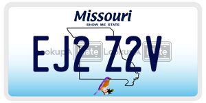 EJ2Z2V  license plate in MO