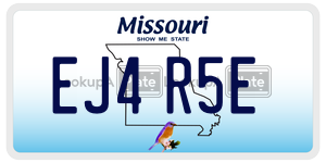 EJ4R5E  license plate in MO