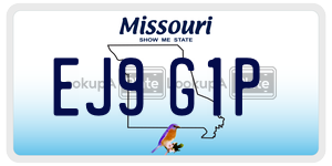 EJ9G1P  license plate in MO