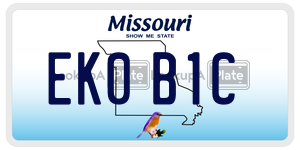 EK0B1C license plate in Missouri