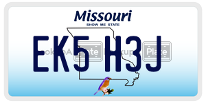 EK5H3J  license plate in MO
