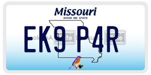 EK9P4R  license plate in MO