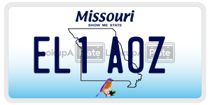 EL1A0Z  license plate in MO