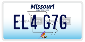 EL4G7G  license plate in MO