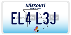 EL4L3J  license plate in MO