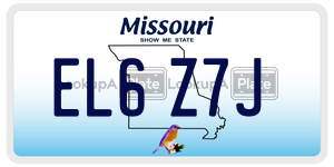 EL6Z7J  license plate in MO