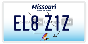 EL8Z1Z  license plate in MO