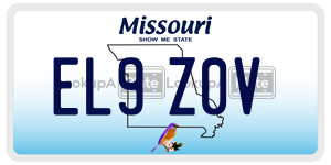 EL9Z0V  license plate in MO