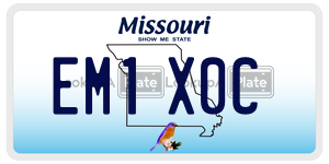 EM1X0C  license plate in MO