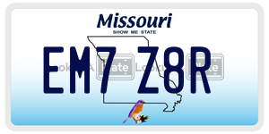 EM7Z8R  license plate in MO