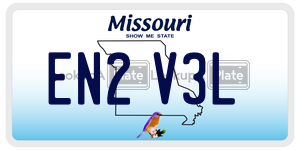 EN2V3L  license plate in MO