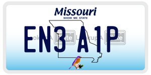 EN3A1P  license plate in MO