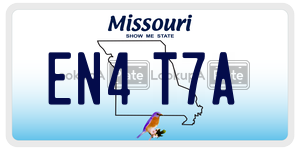 EN4T7A  license plate in MO