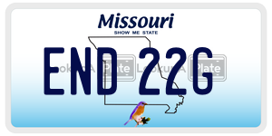 END22G license plate in Missouri