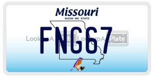 FNG67  license plate in MO