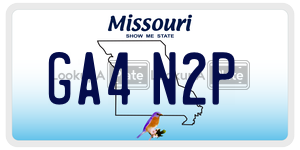 GA4N2P  license plate in MO