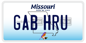 GABHRU  license plate in MO