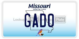 GAD0  license plate in MO