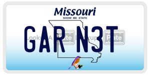 GARN3T  license plate in MO