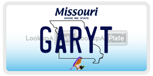 GARYT  license plate in MO