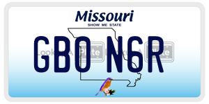 GB0N6R  license plate in MO