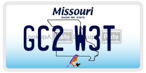 GC2W3T  license plate in MO
