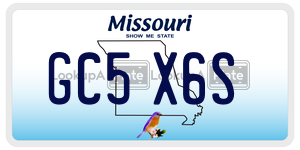 GC5X6S  license plate in MO
