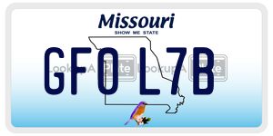 GF0L7B  license plate in MO