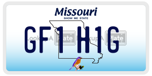 GF1H1G  license plate in MO