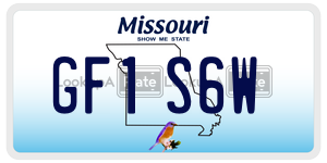 GF1S6W  license plate in MO